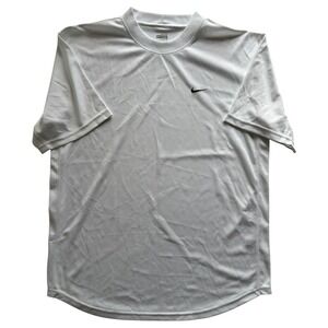 Nike Fit Dry T-Shirt Men's Small‎ White Athletic Training Running Gym Athleisure